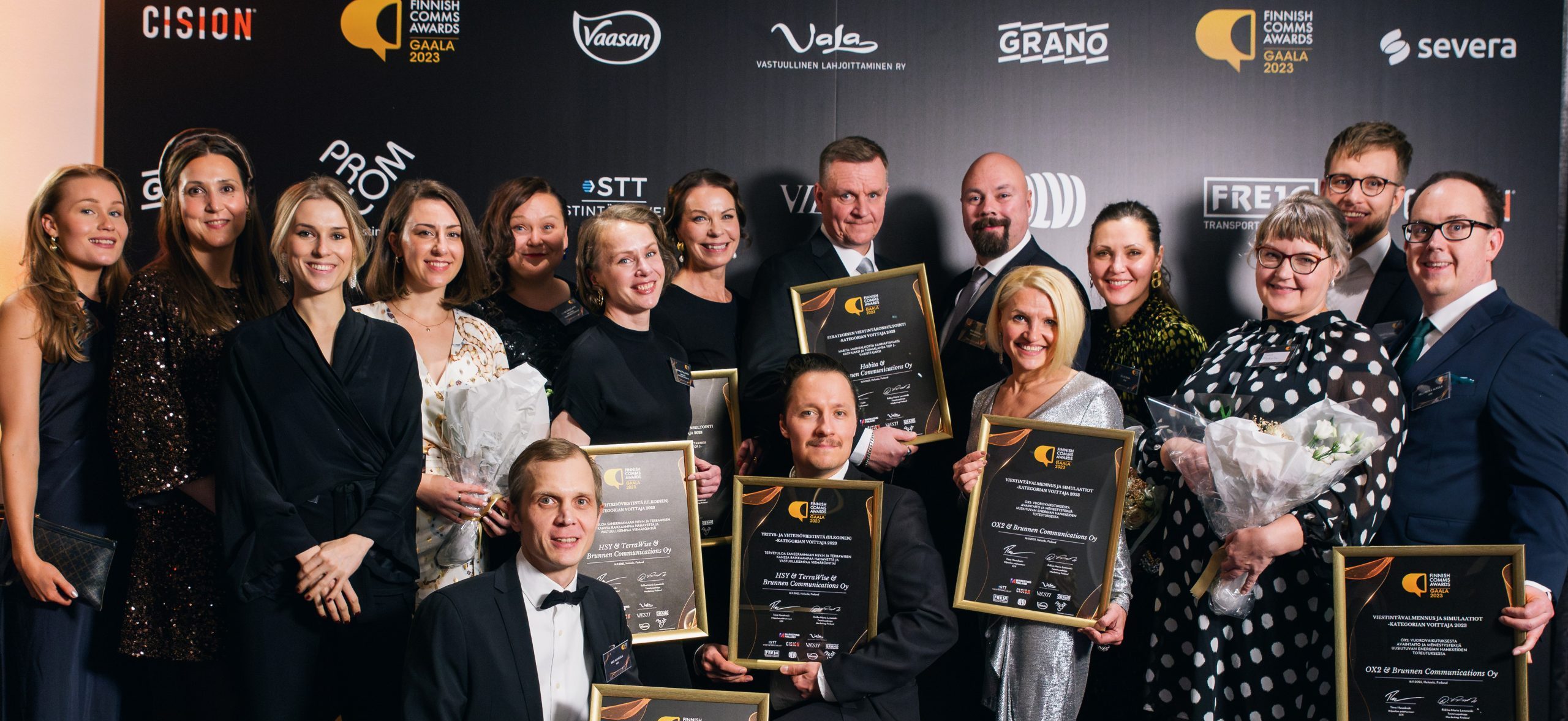 Brunnenille kolme voittoa Finnish Comms Awardsissa